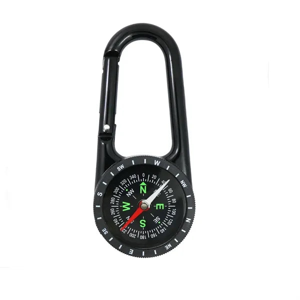 Zinc Alloy Carabiner Compass