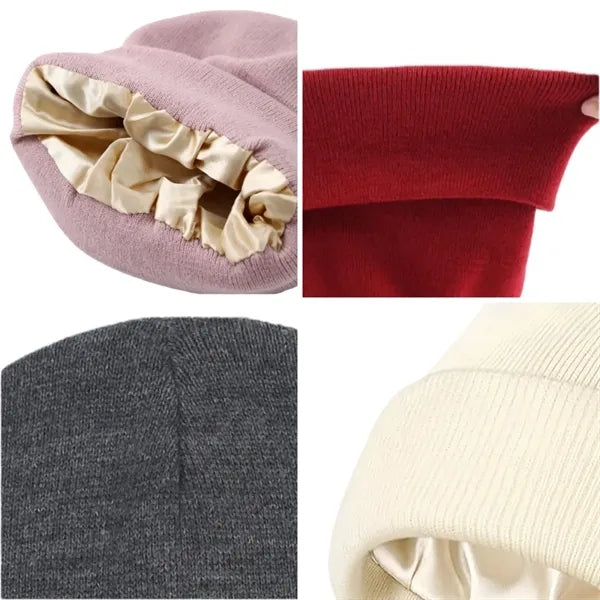 Logo Knit Beanie Winter Warm Hat Unisex Free Shipping