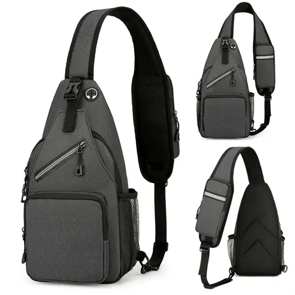 Crossbody Sling Backpack Chest Bag With Adjustable Strap