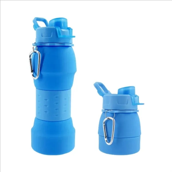 20 Oz Silicone Retractable Water Bottle