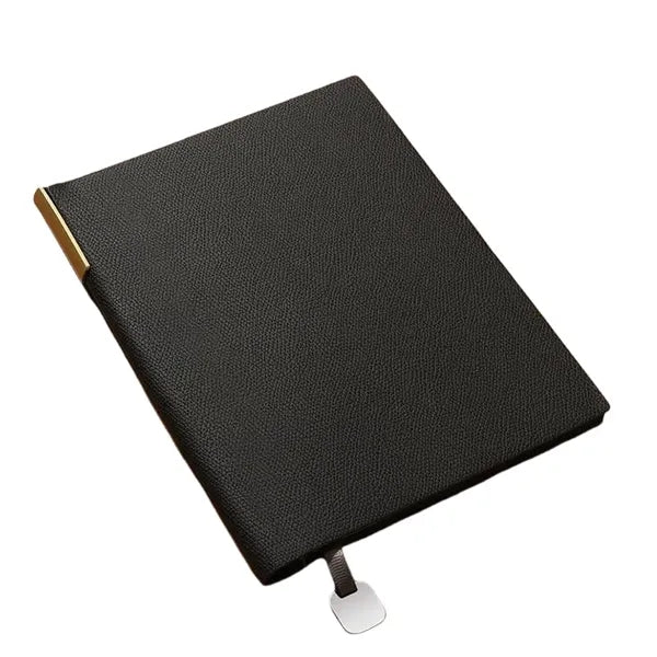 Litchi pattern soft leather notebook