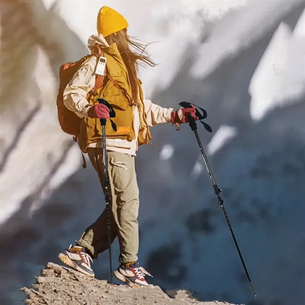 Adjustable Carbon Trekking Staff For Outdoor Hiking Travel