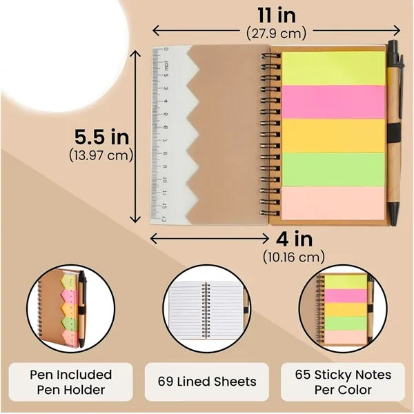 Pocket Notebook with Pen and Sticker
