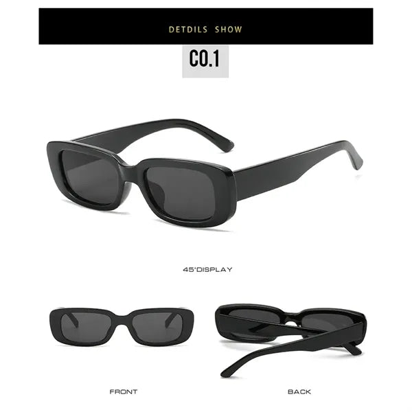 90s Retro Rectangle Sunglasses UV Protection