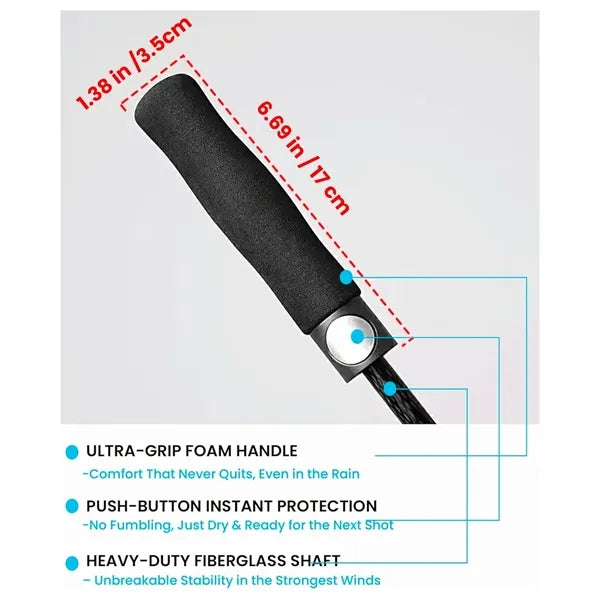 Golf Umbrella Automatic Open Windproof Waterproof 54 to 72In