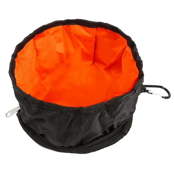 Foldable Waterproof Pet Bowl with Carabiner Clip
