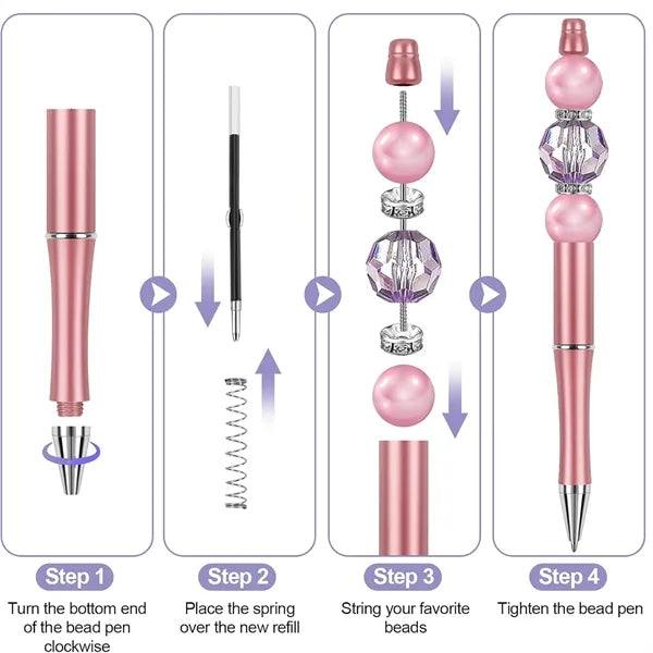 Plastic DIY Beadable Pens