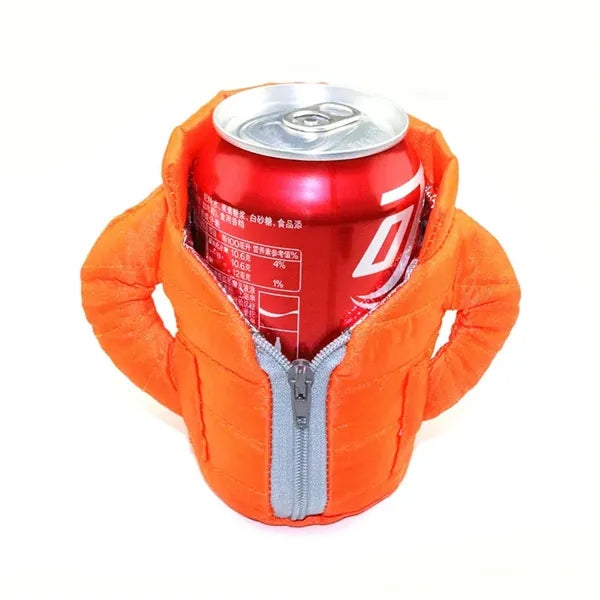 Beer Coat The Puffy Beverage Jacket Insulated Can Cooler