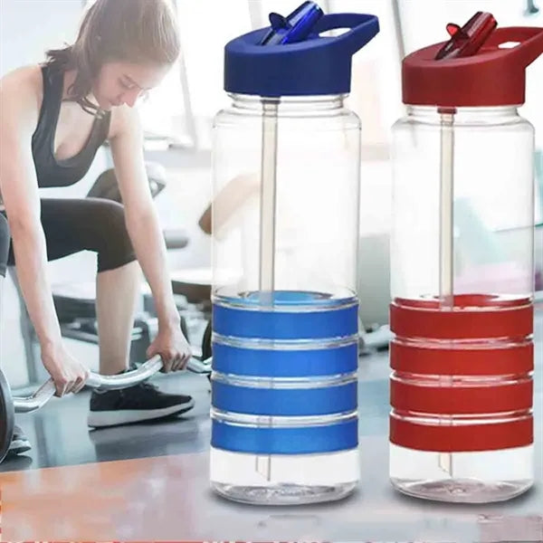 25OZ Plastic Water Bottle with Straw