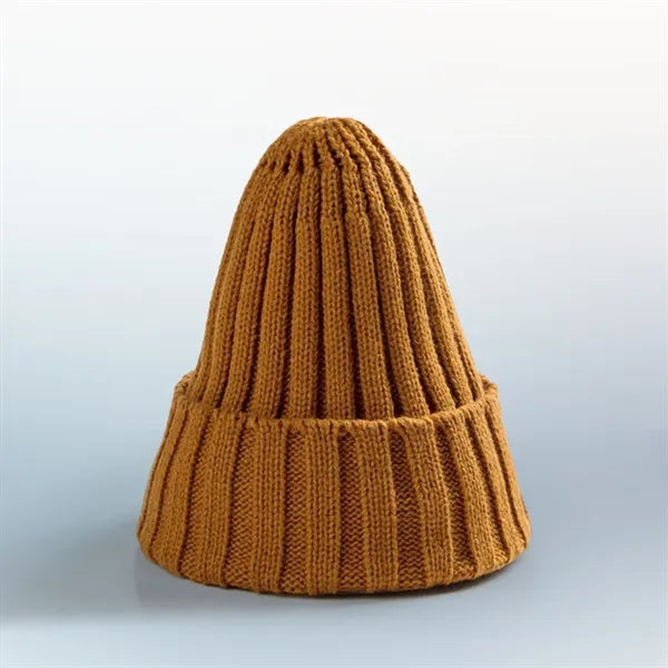 Warm Brimless Knit Beanie Hat for Men Women