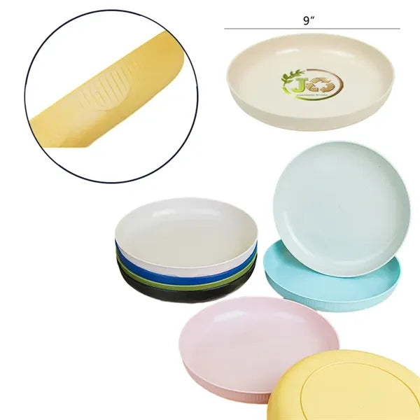 Wheat Straw Eco Friendly Salad Plate