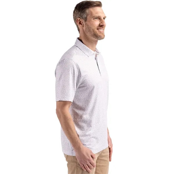 Cutter & Buck Pike Recycled Flora Print Mens Polo