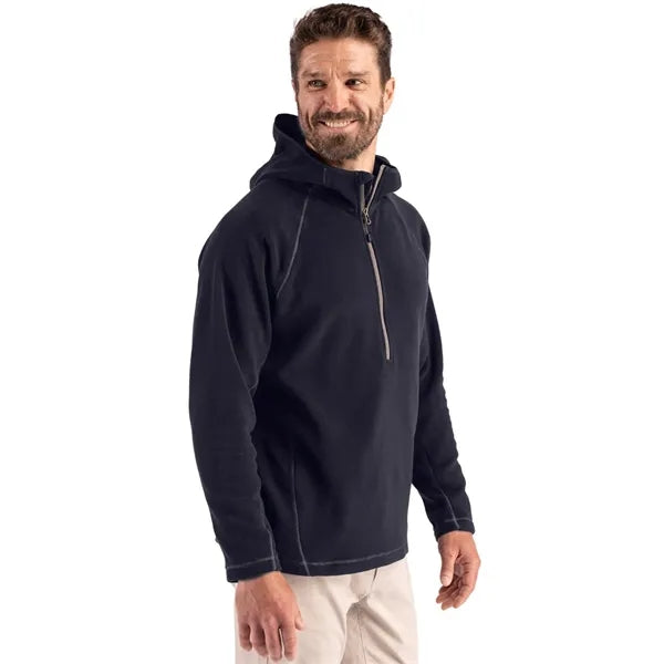 Clique Powder Recycled Fleece Mens Half Zip Sweatshirt