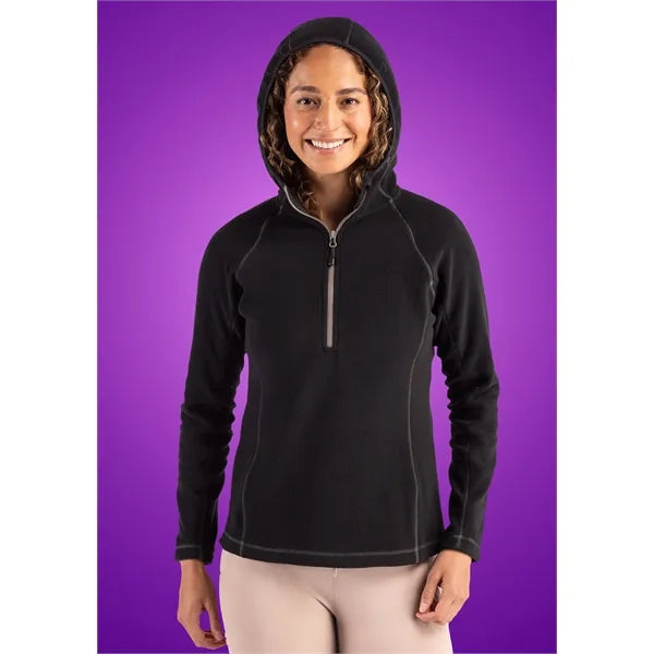 Clique Powder Recycled Fleece Womens Half Zip Sweatshirt