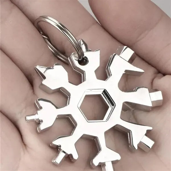18 In 1 Stainless Steel Snowflake Multitool