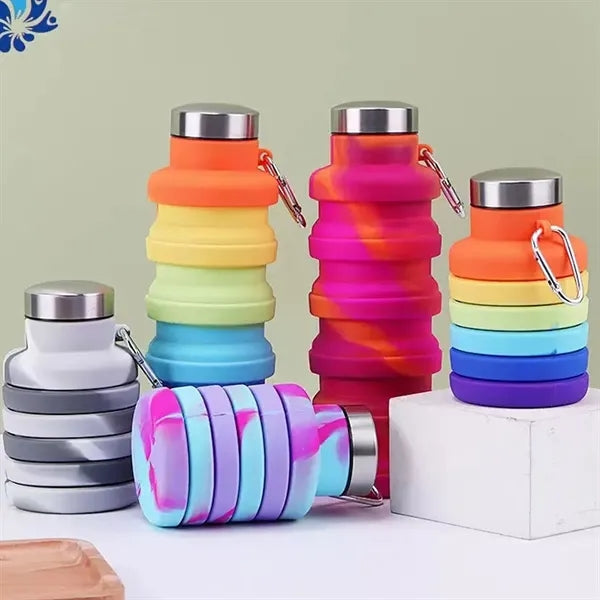Collapsible Silicone Water Bottle 500ml