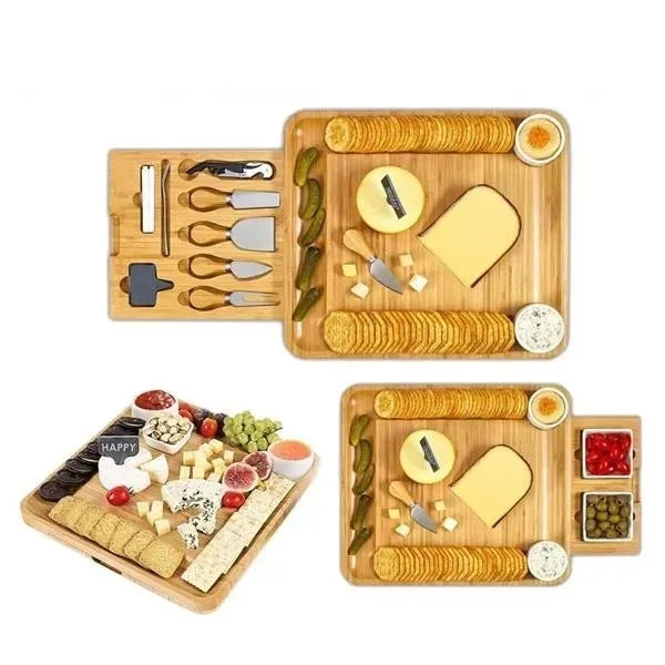 Bamboo Charcuterie Board Set