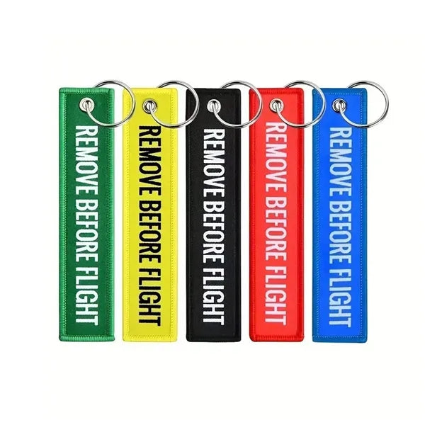 Embroidered Tag Keychain