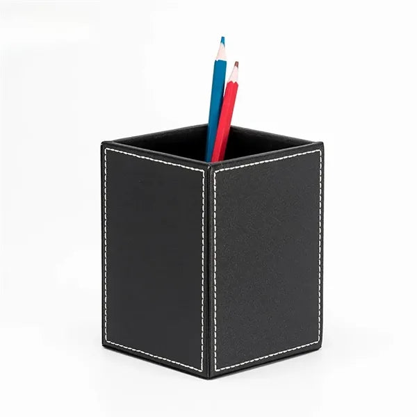 PU Leather Office Desktop Organizer