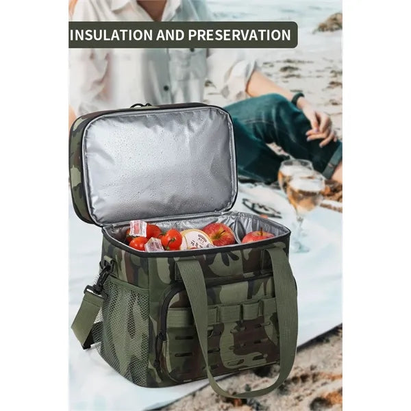 Tactical Camo Double Layer Insulated Lunch Bag