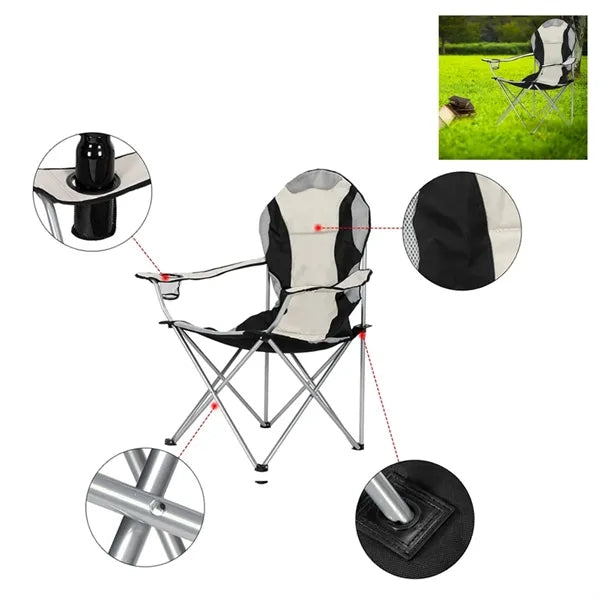 Outdoor Portable Camping Chair with Cup Holder