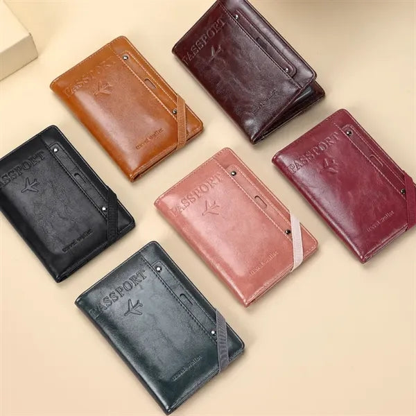 PU Passport Holder Travel Wallet