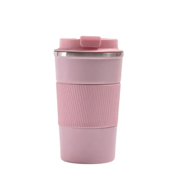 17oz Stainless Steel Tumbler with Rubber Band