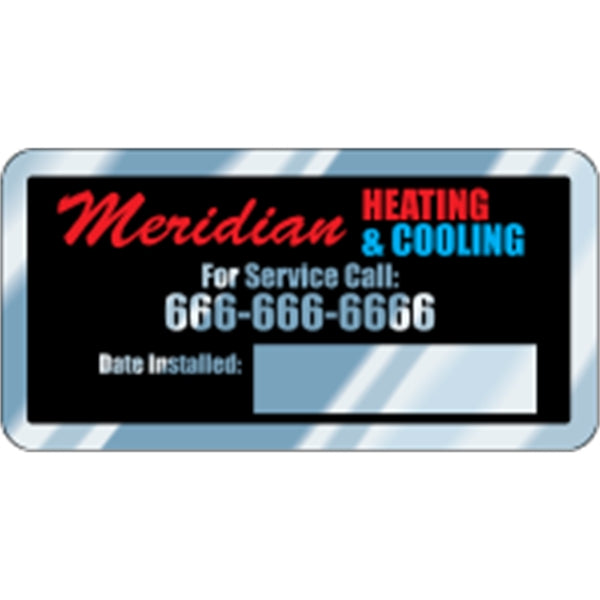 2.75" x 1.375" Rectangle - Write-On Aluminum Decal