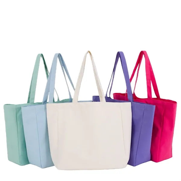 12 OZ Cotton Canvas Tote Bag Custom Logo Eco-Friendly Bags