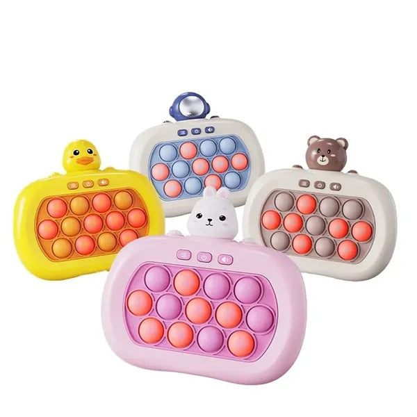 Pop Push Fidget Toy in Electric