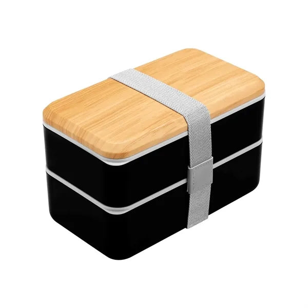 Double Decker Wood Lunch Box