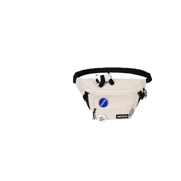 Streetwear Crossbody Fanny Pack with Cute Panda Charm