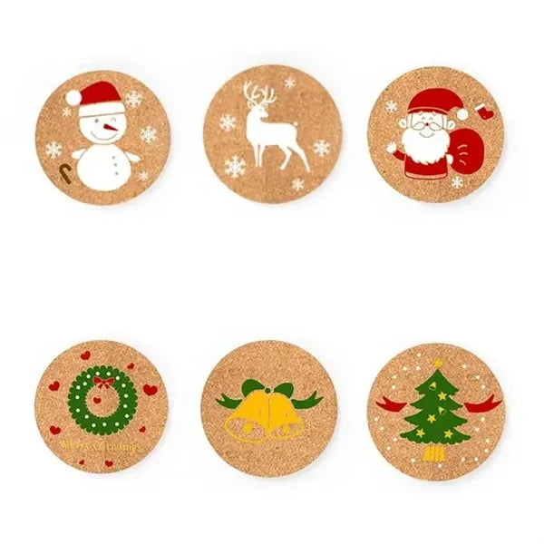 4" UV printed Absorbent Cork Coasters