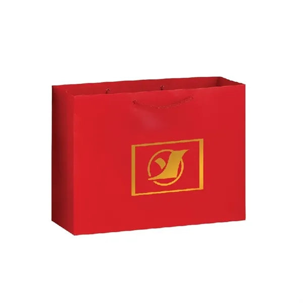 16x6x12'' Matt/Gloss 190GSM White Cardboard Shopping Bag