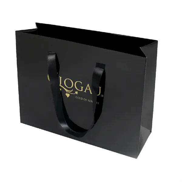 16x6x12'' Matt/Gloss 250GSM White Cardboard Shopping Bag