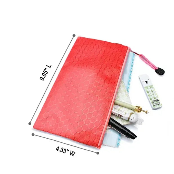 Waterproof Football Patterned Zipper Document Bag