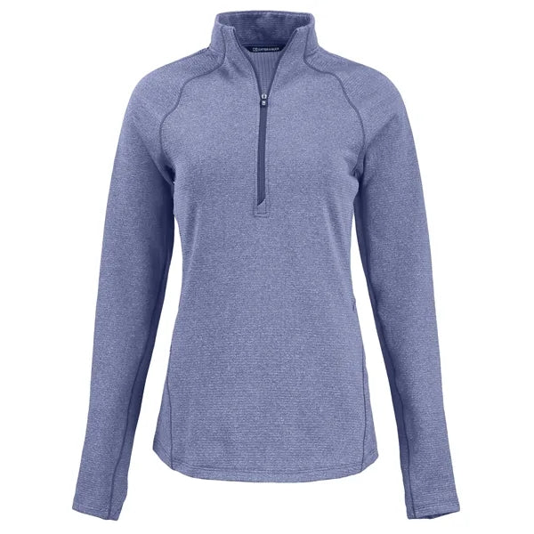 Cutter & Buck Peshastin Recycled GridFleece Womens Half Z...