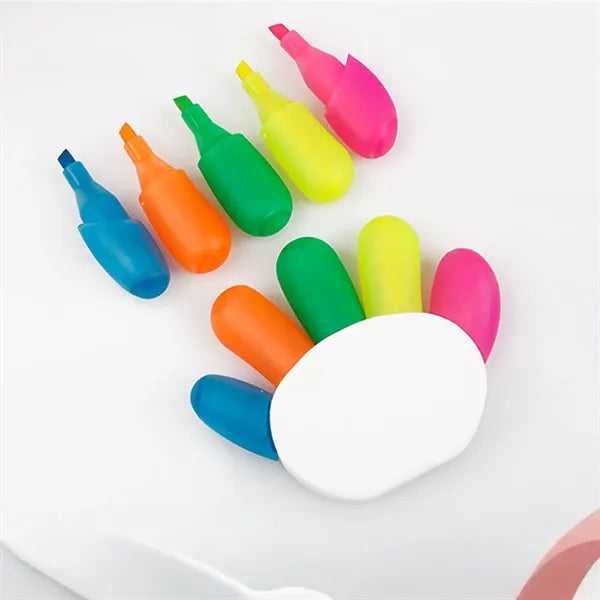 Palm-Shaped Multi-Head Highlighter