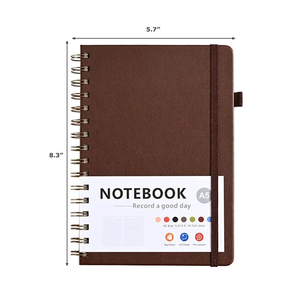 Lined Spiral Journal Notebook for Note Taking