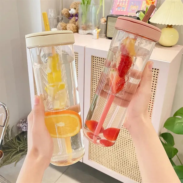 27oz Sports Clear Straw Water Bottle