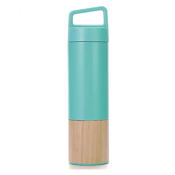 20Oz. Bamboo- Wrapped Insulated Bottle