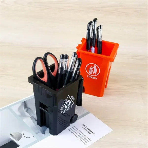 Mini Trash & Recycle Pen Holder