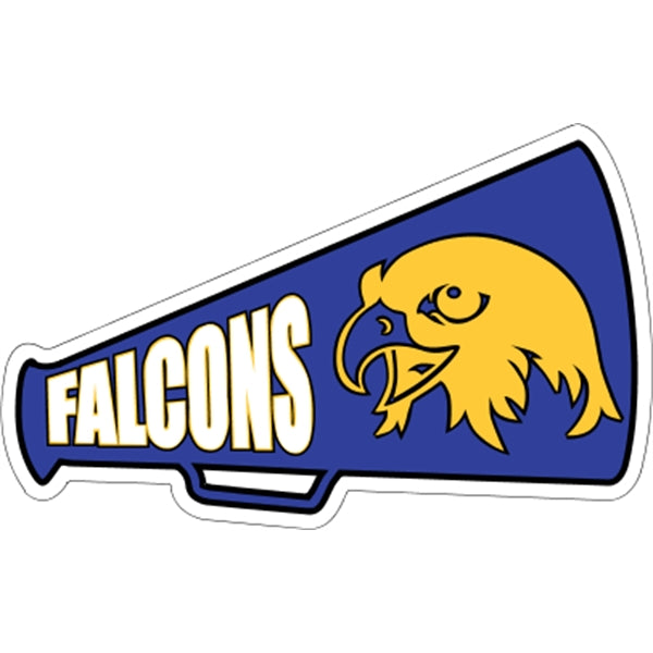 030" Megaphone Spot Color Outdoor Magnets - 5.625" X 3.5"