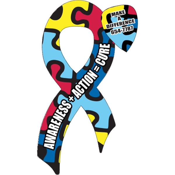 3.375" x 7.5" Ribbon Magnet 4CP