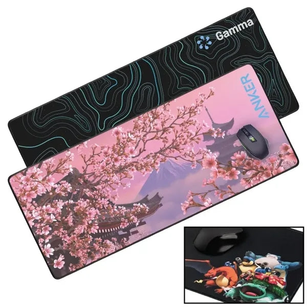 Sublimated Non-Slip Large Desk Mouse Pad