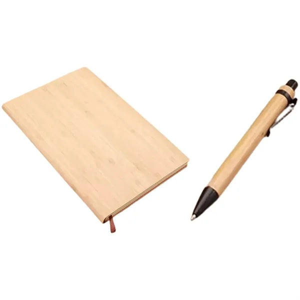 Business Gift Bamboo Notebook Pen