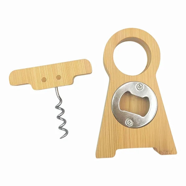 Bamboo Multi-Function Bottle Opener
