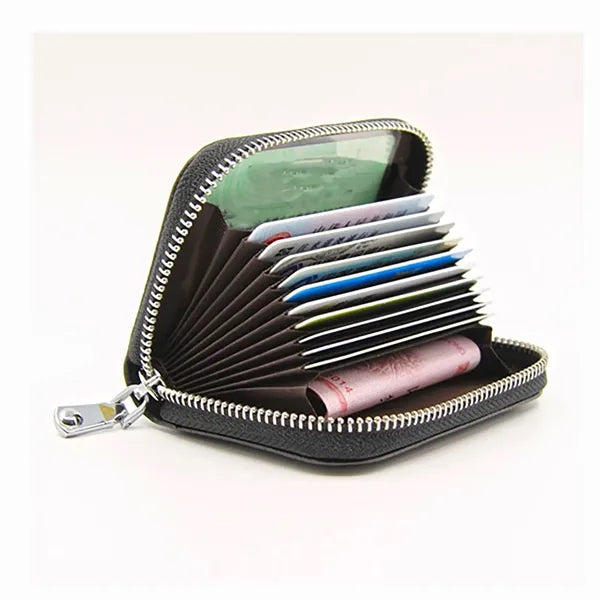 RFID Head Leather Organ Card Bag