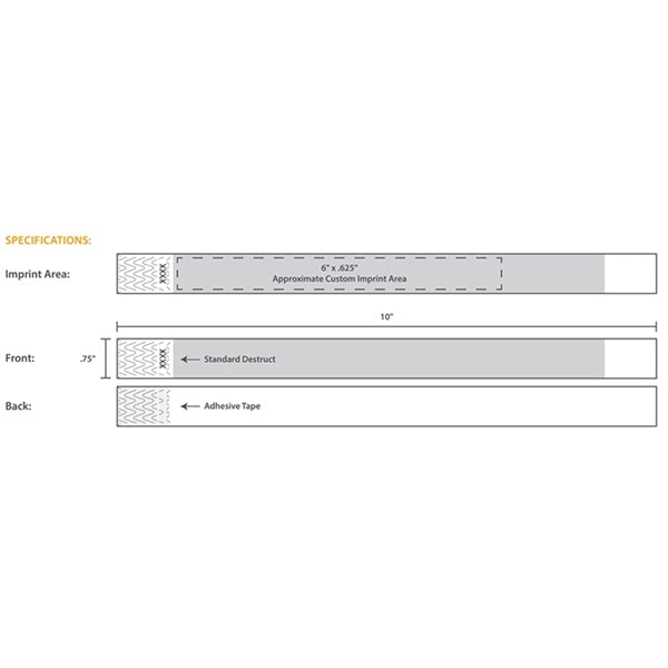 Printed Tyvek Wristbands