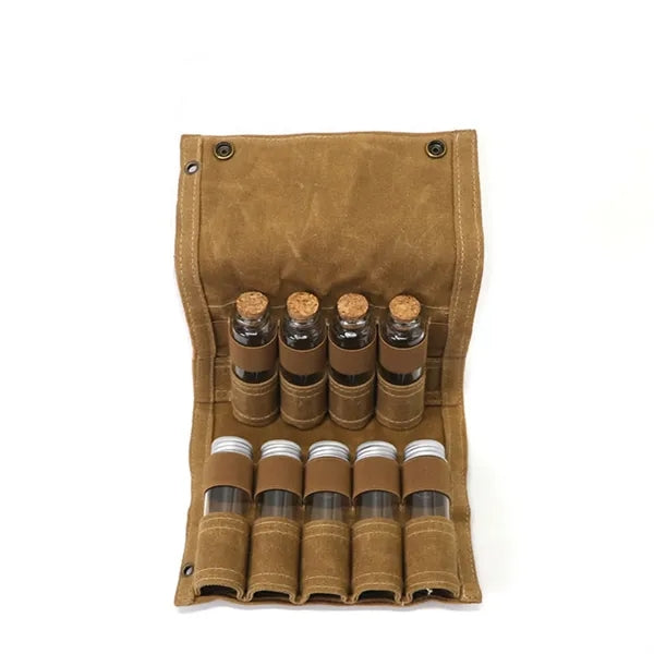Canvas Spice Bag Seasoning Organizer Outdoor Cooks